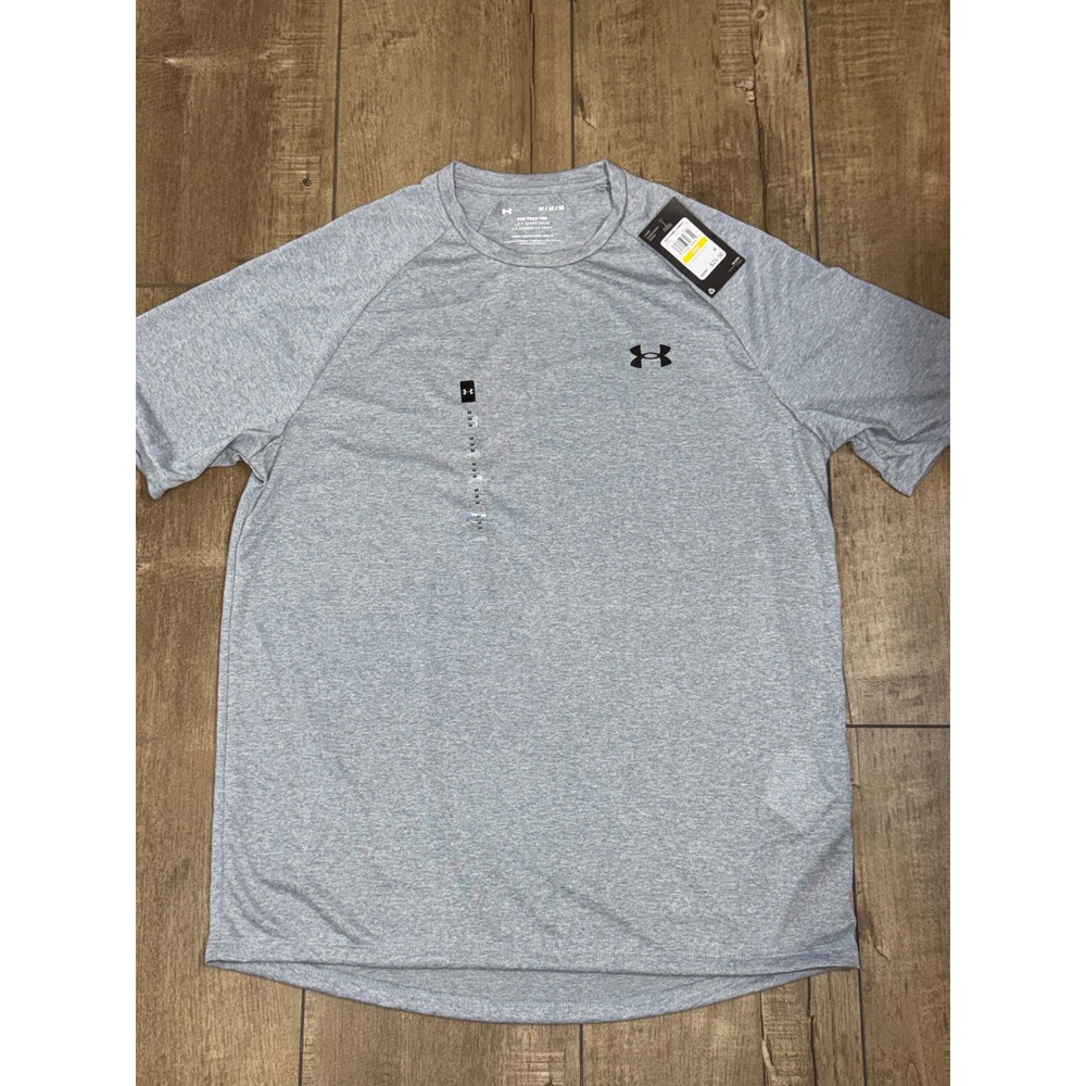 Under Armour Men's Tech Tee Loose Fit Short Sleeve Heather‎ Gray Size M